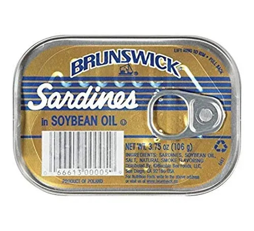 Lata de Brunswick Sardines en Aceite de Soya