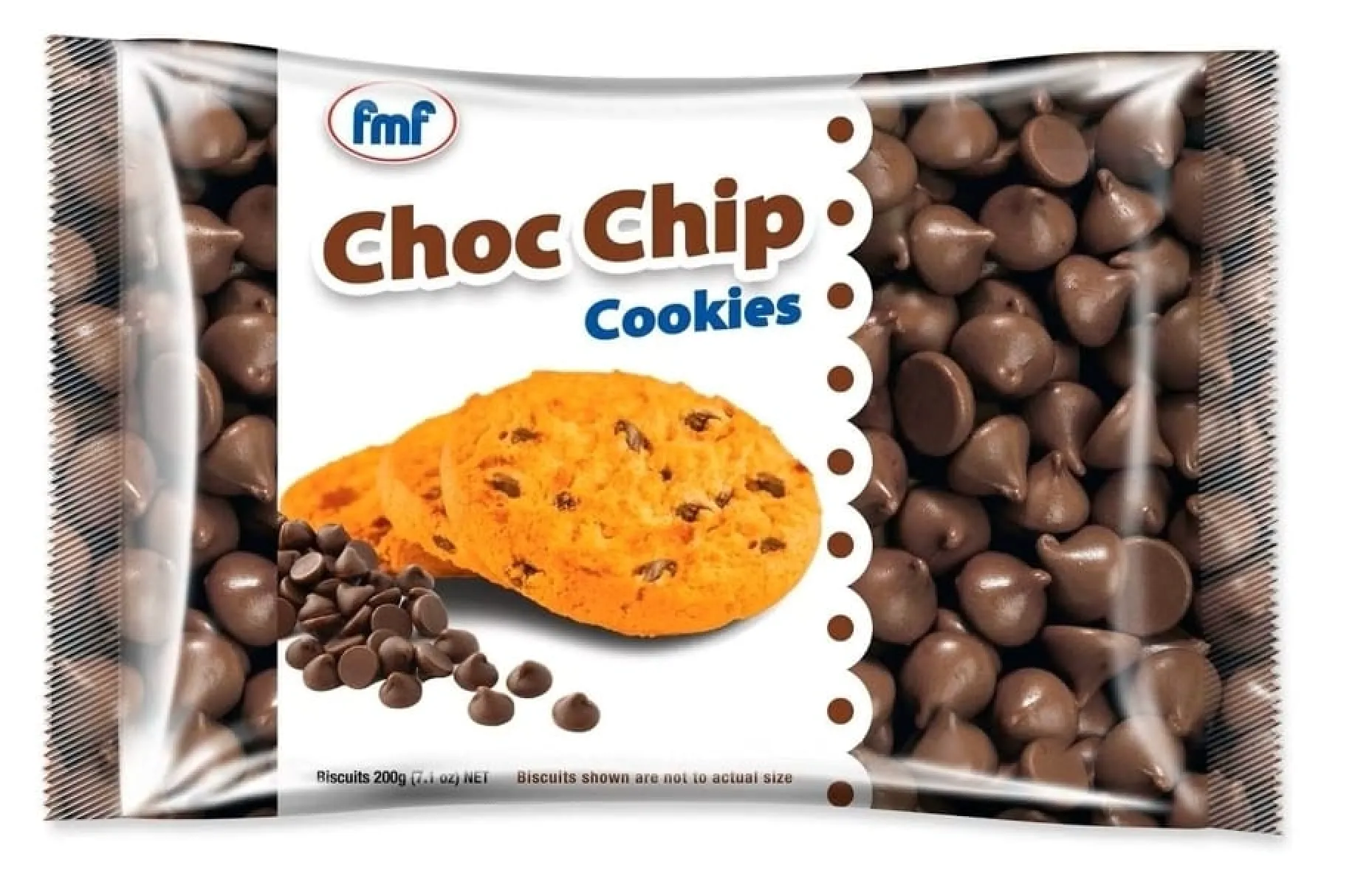 Package of FMF Choc Chip Cookies
