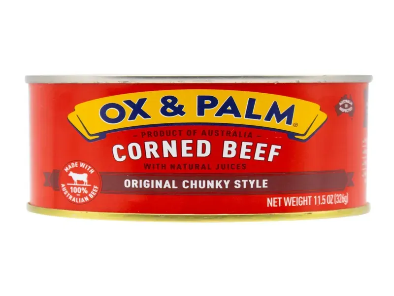 Can of Ox & Palm Corned Beef