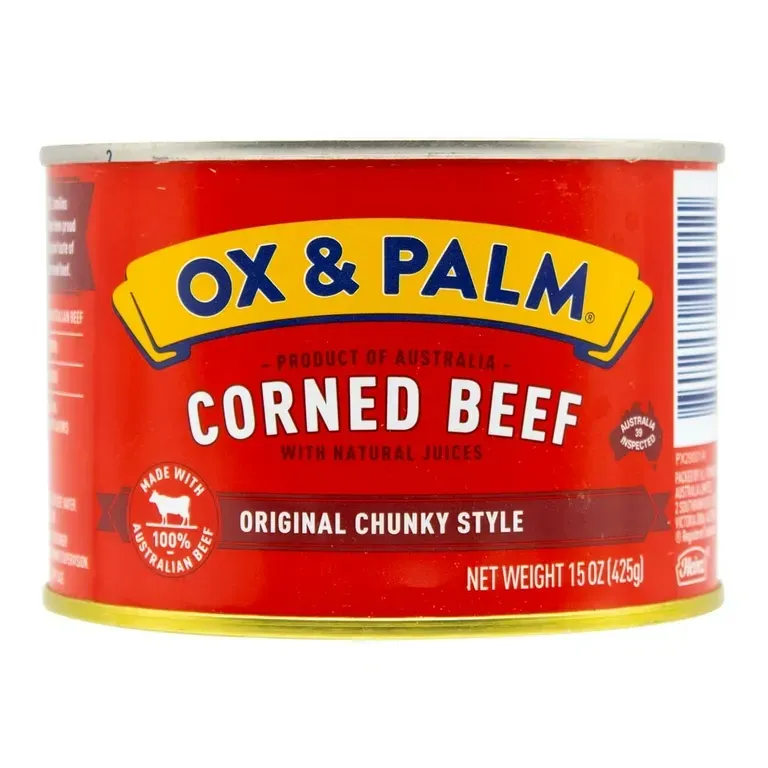Can of Ox & Palm Corned Beef