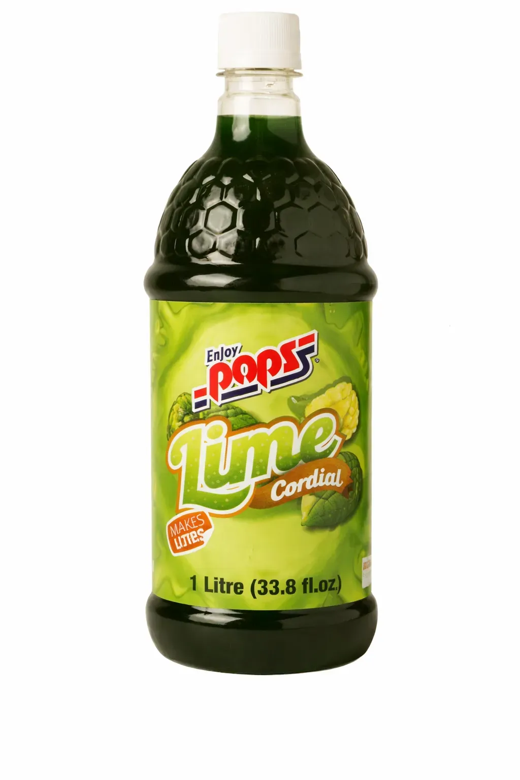 Pops 青柠味利口糖浆 1L 瓶装