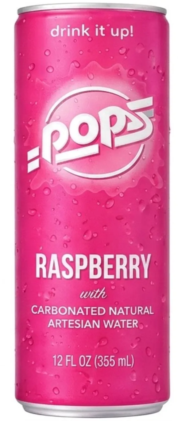 Pops Raspberry 355ml apa