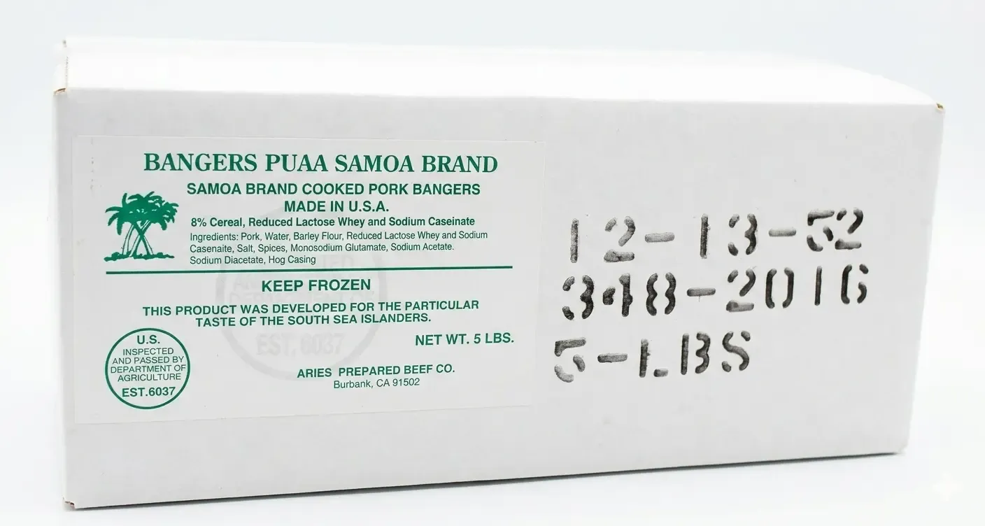 萨摩亚猪肉香肠包装