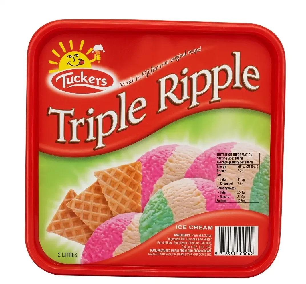 Tuckers三重涟漪冰淇淋包装