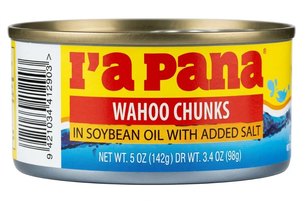 Lata de L'aPana Wahoo Chunks en aceite de soya